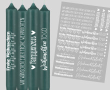 DIN A4 - Tattoofolie - Weihnachten To Go - Weiß - für Kerzen / Keramik