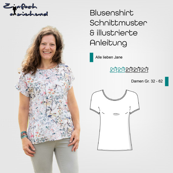 Blusenshirt Alle lieben Jane Gr. 32 - 62 Damen