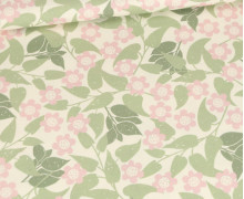 Modal Jersey - Spring Is Here - Rosa Blüten - Creme - Irene Pacha - abby and me
