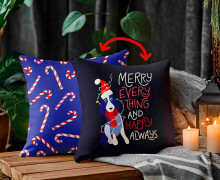 Genähtes Kissen inkl. Inlet - Merry Everything - Hund - Hamburger Liebe - Mein Hanseherz