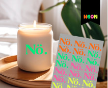 Neon Rub-On Sticker - Nö. - Tante Henni Rubon - vielfältig nutzbar