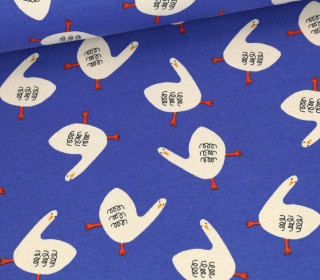 Bio Ripp Jersey - Schmale Rippen - JENNIFER BOURON - Geese - Royalblau