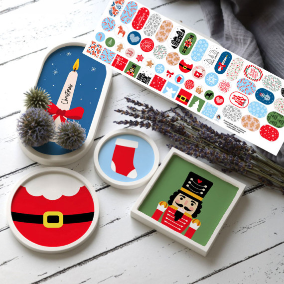 Outdoorstoff - Classic Christmas - Inlays für Silikon - Probierset - studio.mARTinchen - abby and amy