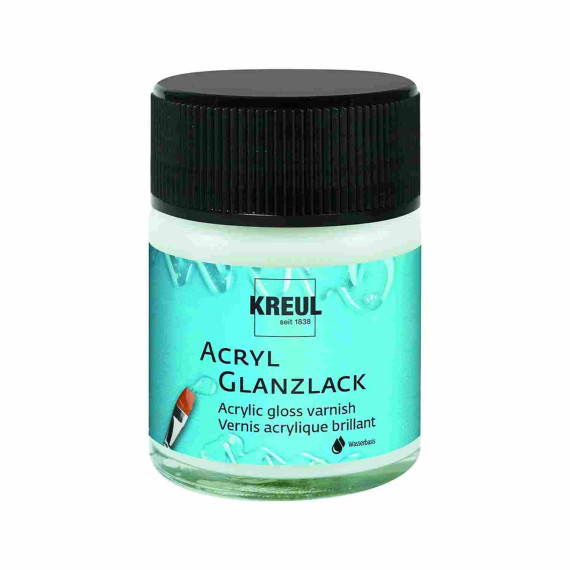 Acryl-Glanzlack auf Wasserbasis - 50ml - Schutz & Glanz - KREUL