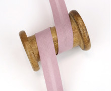 3 Meter Schrägband - Baumwolle - Altflieder - Uni - 2cm x 3m - Zugeschnitten