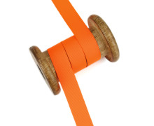 1m Ripsband - Schleifenband - Zierband - 16mm - Uni - Neonorange