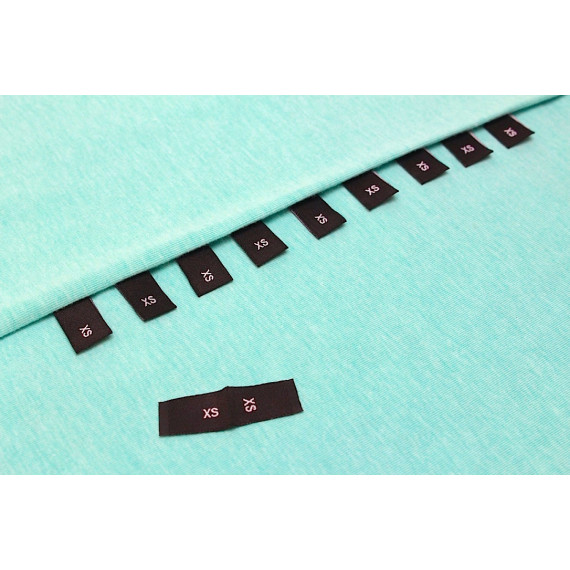 10 Größenlabel - Größenetiketten - XS - Schwarz