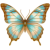 SchmetterlingHellblauGold