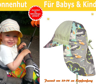 Schnittmuster Sommerhut Sonnenhut - für Babys & Kinder - inkl. Nähanleitung