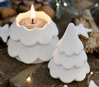Silikon - Gießform - Geschwungen - Besonderer Tannenbaum - Dose - Kerzengefäß - 7oz - Kerzenglas - offizieller Partner von Boowan Nicole - vielfältig nutzbar