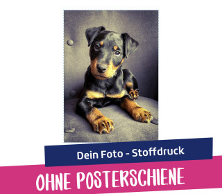 DIY Stoffposter - Dein Foto - Stoffdruck - ohne Posterschiene