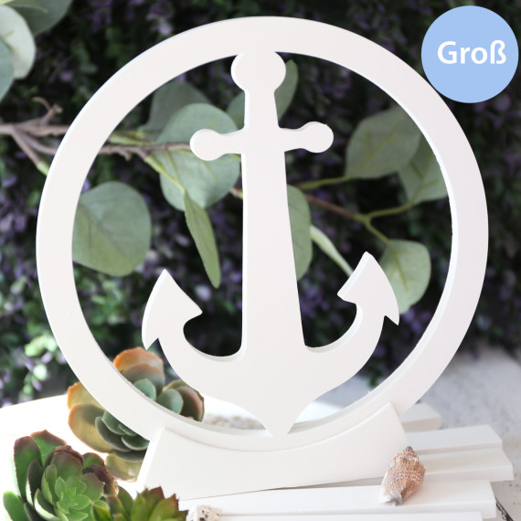 Silikon - Gießform - Dekoring - Anker - Groß - vielfältig nutzbar