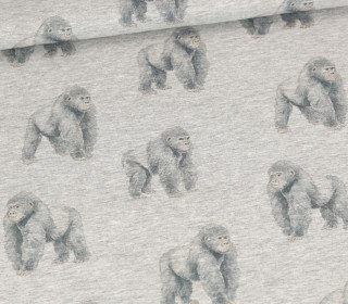 Jersey - Starker Gorilla - Grau Meliert - abby and me