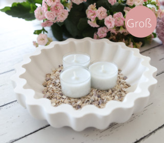 Silikon - Gießform - Schale - geriffelt - Wellenrand - Kaffeefilter Look - Groß - vielfältig nutzbar