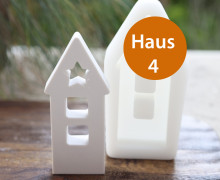 Silikon - Gießform - Lichthaus - Haus mit Stern - Haus 4 - vielfältig nutzbar