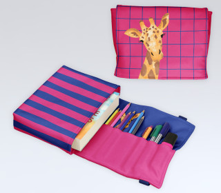 DIY-Nähset - Buch-Organizer - Tierisch Bunt - Giraffe - Andrea Liesert - Softshell - abby and amy