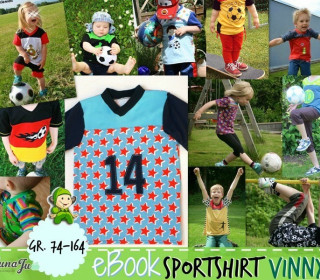 Ebook -  Sportshirt Vinny - Lunaju Gr. 74 - 164
