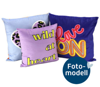 FOTOMODELL - Kissen-Set fertig genäht - The Future Is Female - Wild At Heart - Lausemia Design Studio