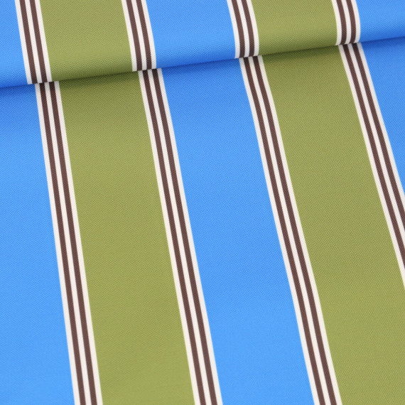 Outdoorstoff - Only Stripes - Himmelblau - Anlukaa - abby and amy
