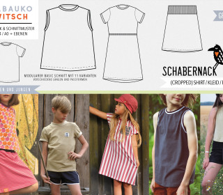 Schabernack (Cropped) Shirt / Kleid / Rock Gr. 92 - 164