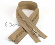 1x65cm Reißverschluss - Teilbar - Hochwertig - Opti - Sand (0886)