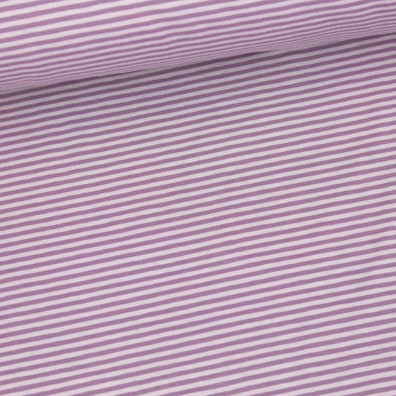 Jersey - Yarn Dyed Stripes - 2mm - Flieder/Lila Hell