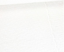 Baumwolle Webware - Brodery - Blumenstickerei - Bogenkante - Weiß
