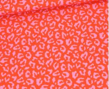 Outdoorstoff - Mini Collection - Leo - Orangerot/Rosa - abby and amy
