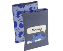 DIY-NÄHSET - Buchtasche - Meow Cats - Blau - Softshell - abby and amy