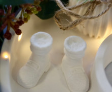 Silikon - Gießform - Mini Weihnachtsmann Stiefel - Dekostiefel - Weihnachten - vielfältig nutzbar