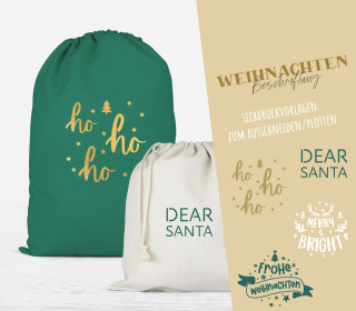 FREEBIE - Weihnachts Letterings - Siebdruck Vorlagen