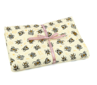 1,55m Zuschnitt -  Bio-Jersey - Tickle - Beetles & Bugs - Ecru - Hamburger Liebe