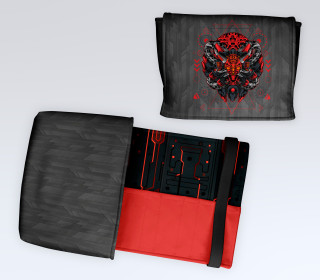 DIY-Nähset - Buch-Organizer - Red Cyborg - Softshell - abby and amy