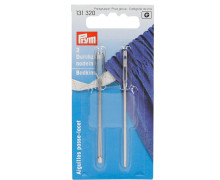 2 Durchziehnadeln - Abgerundete Spitzen - 70mm - Prym - Silber