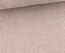 Hipster Bündchen - Gerippt - Uni - Schlauchware - Taupe Meliert