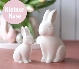 Silikon - Gießform - Sitzender Osterhase - Kleiner Hase - vielfältig nutzbar