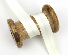 1 m Schrägband - Satinoptik - Uni - 20mm - Pastellgelb