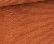 Cord - Breitcord - Washed-Look - Uni - 325g - Rostorange