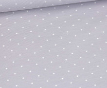 Jersey - Weiße Mini-Sterne - Lavendel Pastell