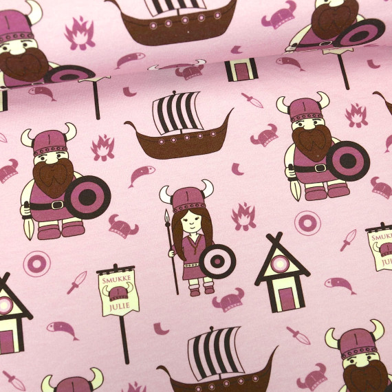 Sommersweat - Smukke & Julie - Wikinger - Abenteuermädchen - Rosa