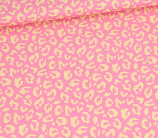 Outdoorstoff - Mini Collection - Leo - Bubblegum Rosa/Buttergelb - abby and amy