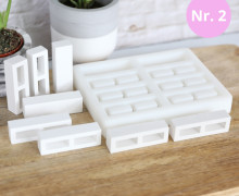 Silikon - Gießform - Klötzchen-Bausteine & Klötzchen - Nr.2 - Multiform - Wunschgeschenk
