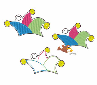 Stickdatei - Kappe Anhänger - 10x10