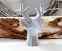 Silikon - Gießform - Kleiner Hirsch - Hirschkopf - vielfältig nutzbar
