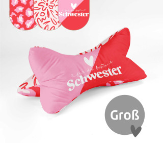 DIY-Nähset - Leseknochen - Groß - Für die beste Schwester - Velvet - abby and amy