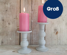 Silikon - Gießform - Kerzenhalter - für Stumpenkerzen - GROß - vielfältig nutzbar