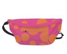 DIY-Nähset - BIG HipBag - Bauchtasche - Lucky DOTS - Orange/Pink - Outdoorstoff - abby and amy