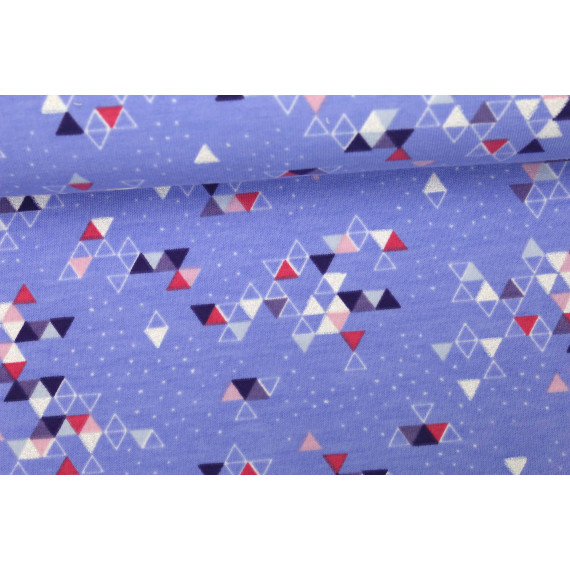 VORBESTELLUNG - Sommersweat - Triangles 2017 - Lila - Weiß-Glitzer - NIKIKO