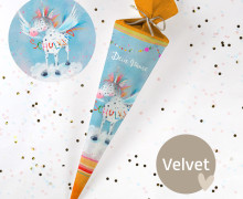 DIY-Nähset Schultüte - Schulkind Einhorn - Eda&Mo - Velvet - zum selber Nähen