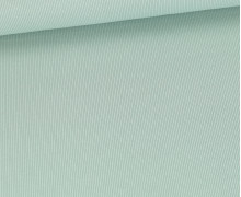 Strick Jersey - Schmale Rippen - uni - Pastelltürkis